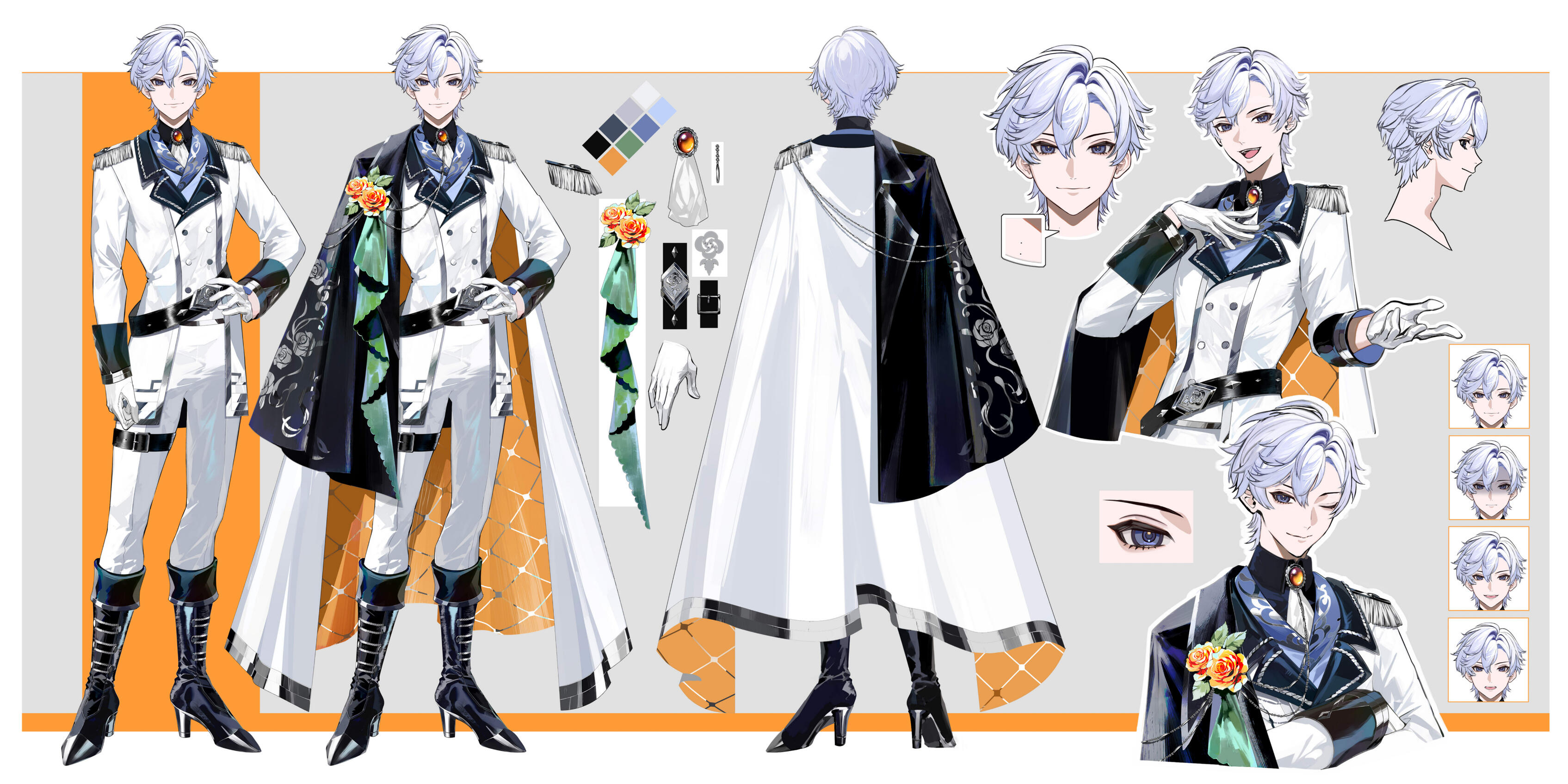 Prince Model/Ref sheet by [[Neko020](https://www.deviantart.com/neko020)]{#4043cd}